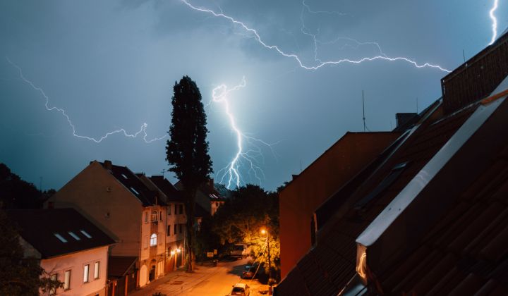 pes a strach z búrky